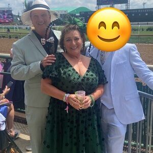 Mac Duggal Emerald Dress Size 16